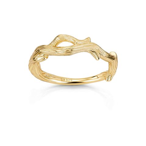 Ring 925 Forgylt Sølv