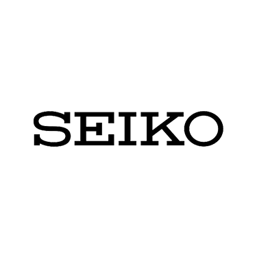 SEIKO merke logo i sort på gjennomsiktig bakgrunn