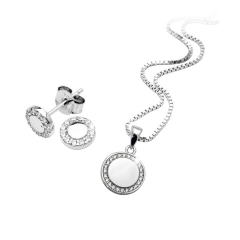 Smykkesett Rund Plate