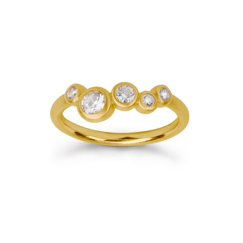 Stardust Ring 925 Forgylt Sølv