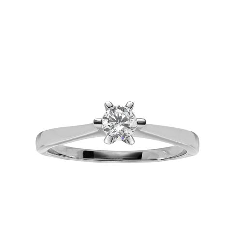 Helene Diamantring 585 Hvitt Gull 0,30 ct.