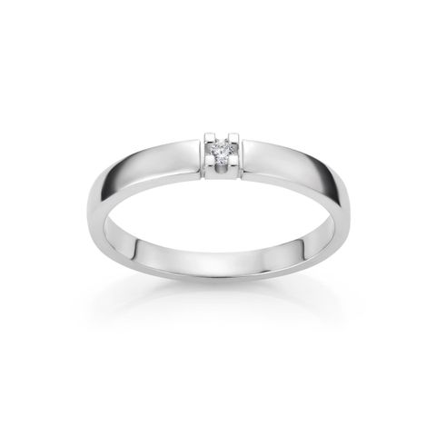 Alliansering 585 Hvitt Gull 0,03 ct