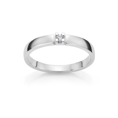 Alliansering 585 Hvitt Gull 0,07 ct