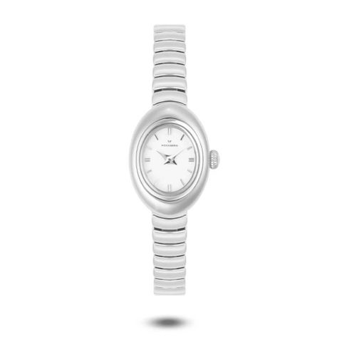 Belle Oval Petite Sølvfarge 18,5 x 26 mm