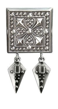 Beltestøl Spirløv 830 Oksidert Sølv