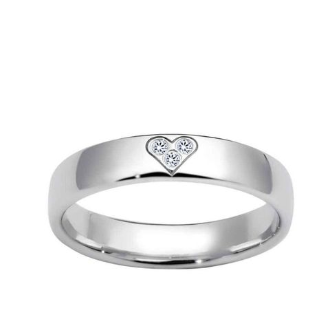 Giftering 4 mm Polert 3 Diamanter 0,03 ct