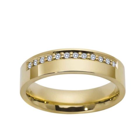 Giftering 5 mm Polert 12 Diamanter 0,12 ct