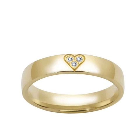 Giftering 4 mm Polert 3 Diamanter 0,03 ct