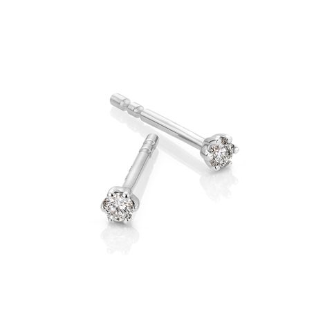 Aurora Diamantøredobber 585 Hvitt Gull 0,06 ct.