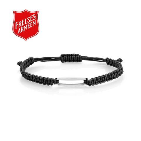Vennskapsarmbånd Stål Sort