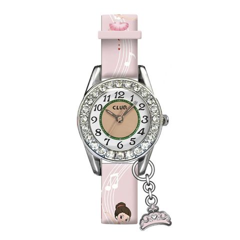 Barneklokke Ballerina Rosa 28 mm