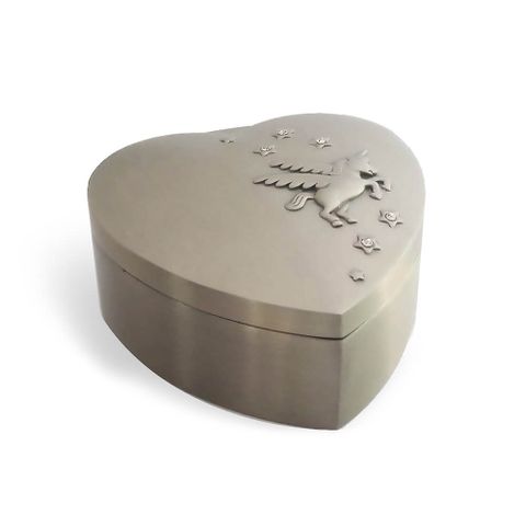 Smykkeskrin Enhjørning Fortinnet