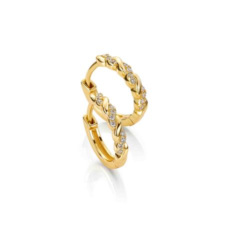 Øreringer 925 Forgylt Sølv