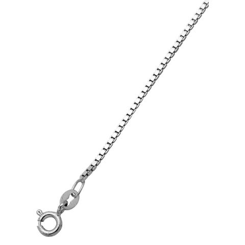 Veneziansk Kjede 925 Rhodinert Sølv 50 cm