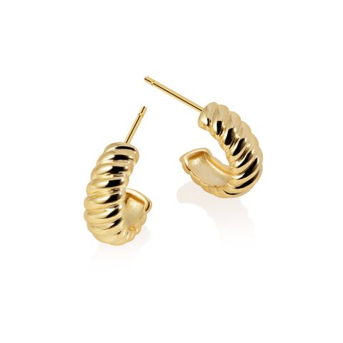 Sunniva øreringer 925 forgylt sølv