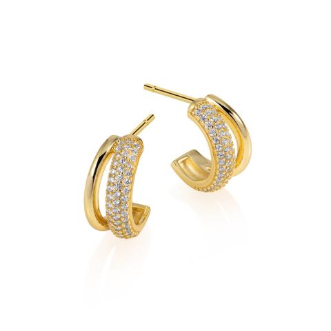 Øreringer 925 Forgylt Sølv