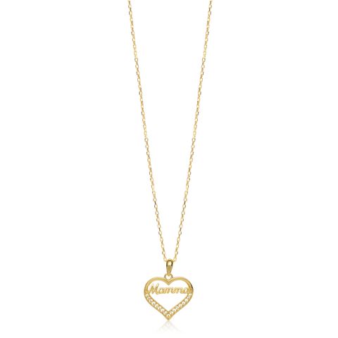 Halssmykke Mamma 925 Forgylt Sølv