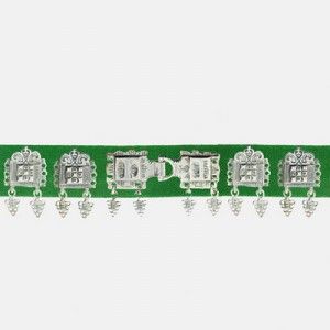 Bunadsbelte gressgrønt 73 cm 925 ox