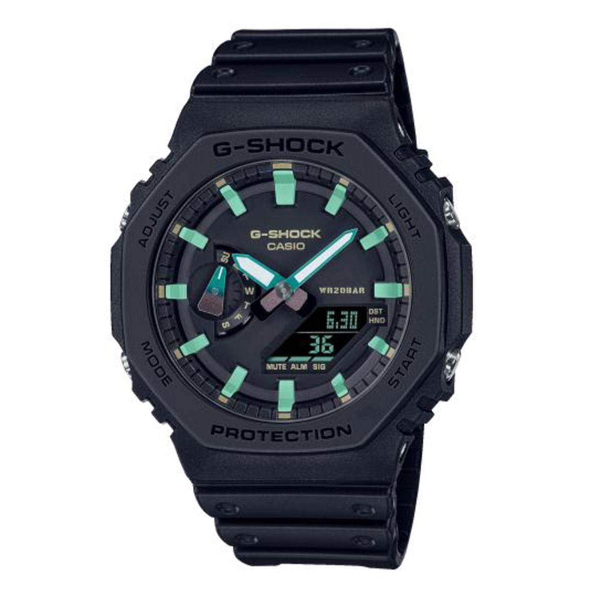 Casio G-Shock dykkerklokke, sort og turkis | Bjørklund