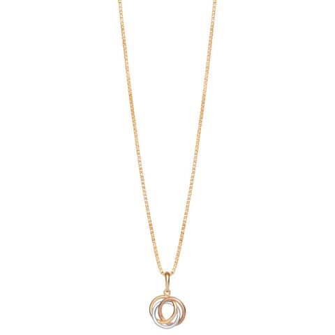 Halssmykke 375 Flerfarget Gull