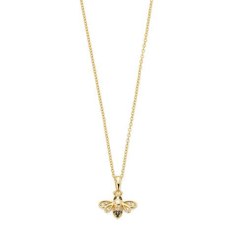 Halssmykke Bie 925 Forgylt Sølv
