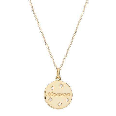 Halssmykke Mamma 925 Forgylt Sølv