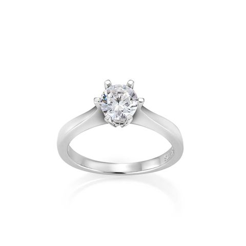 Helene Diamantring 585 Hvitt Gull 0,90 ct