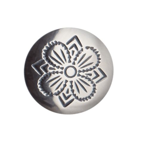 Knapp 19 mm 830 Oksidert Sølv