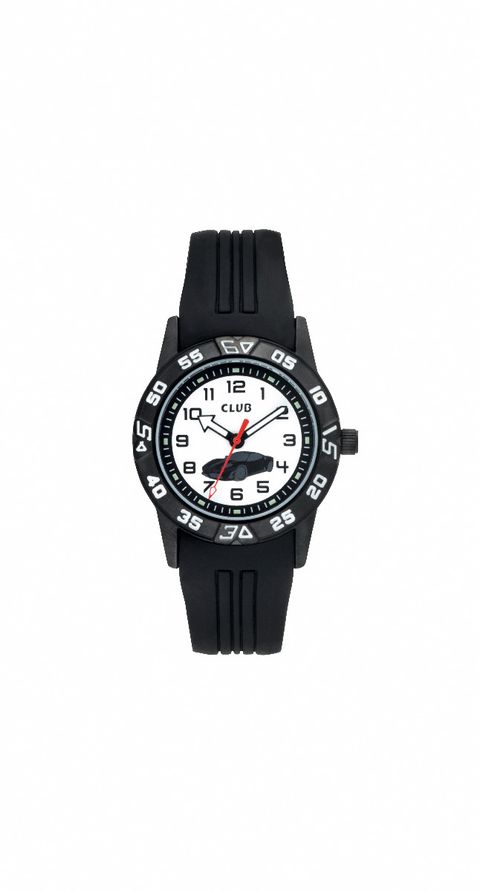 Club Barneklokke Sort Bil Ø33