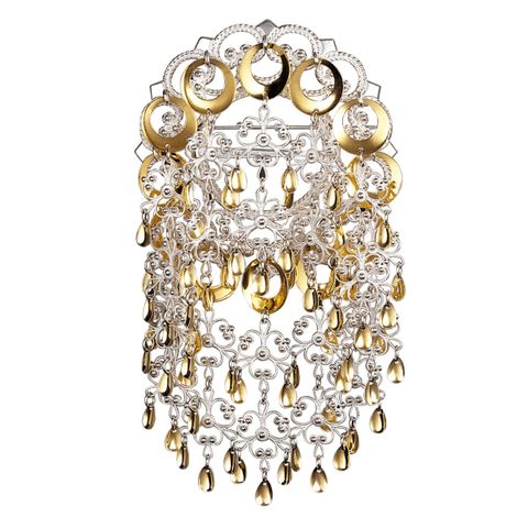 Sølje 830 Hvitt Forgylt Sølv