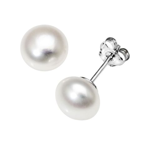 Øredobber Ferskvannsperle 925 Sølv