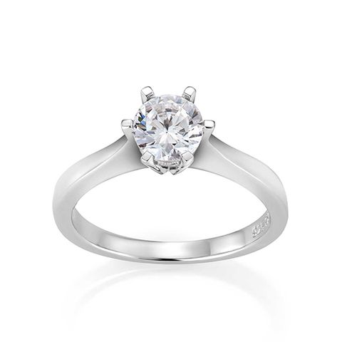 Helene Diamantring 585 Hvitt Gull 1,00 ct.