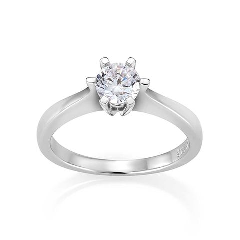 Helene Diamantring 585 Hvitt Gull 0,60 ct.