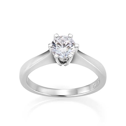 Helene Diamantring 585 Hvitt Gull 0,70 ct.