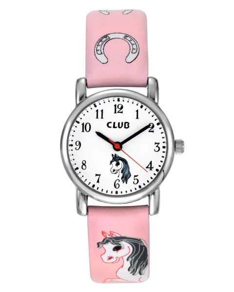 Club Barneklokke Hest Lys Rosa Ø27