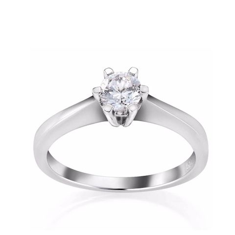 Helene Diamantring 585 Hvitt Gull 0,40 ct.