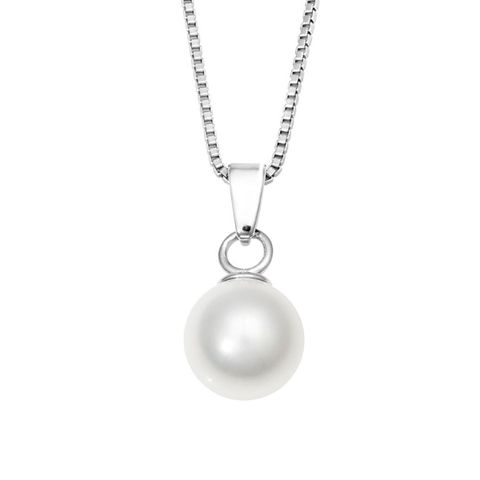 Halssmykke Perle Sølv 8 mm