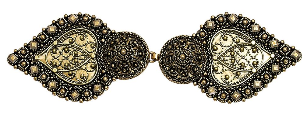 spenne, belte, gml.forgylt