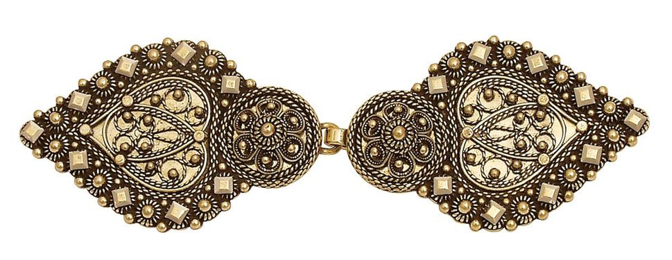 spenne, jakke, gml.forylt